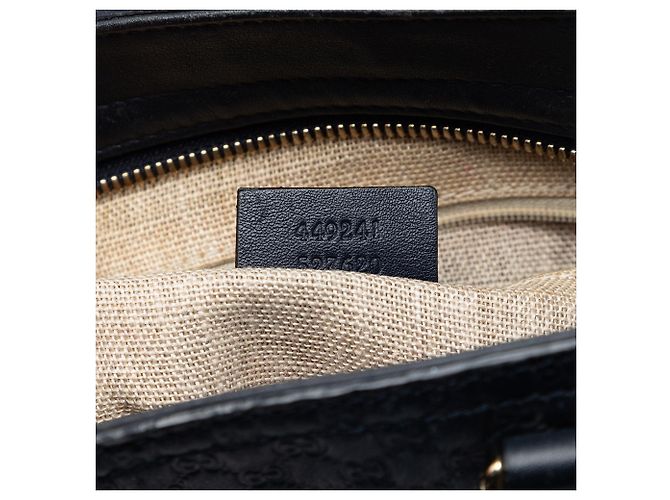 Borsa blu Gucci Small Microguccissima Bree - vista 6