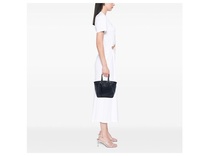 Borsa blu Gucci Small Microguccissima Bree - vista 7