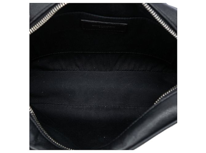 Borsa Camera Lou in tela monogramma bianca Saint Laurent Bianco - vista 4