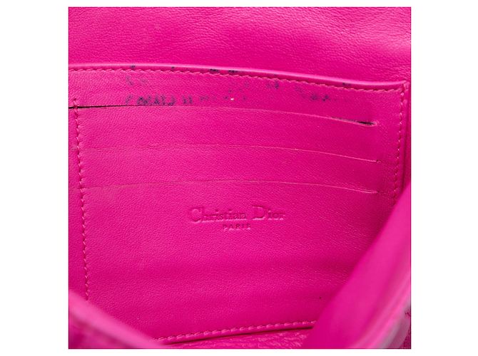 Dior Lambskin Cannage Chain Crossbody Bag in Pink - Ansicht 5
