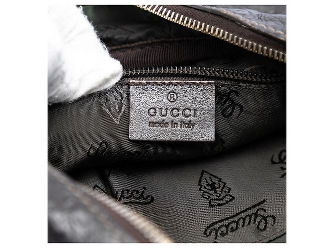 Borsa a tracolla Gucci Guccissima marrone - vista 5