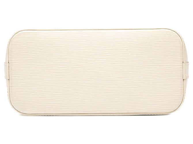 Borsa a mano verticale Louis Vuitton Epi Lockit bianca Bianco - vista 3