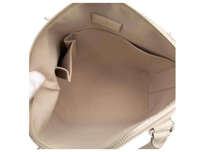 Borsa a mano verticale Louis Vuitton Epi Lockit bianca Bianco - vista 4