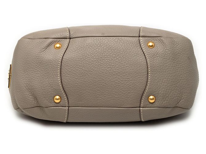 Borsa a tracolla Prada Vitello Daino grigia Grigio - vista 3