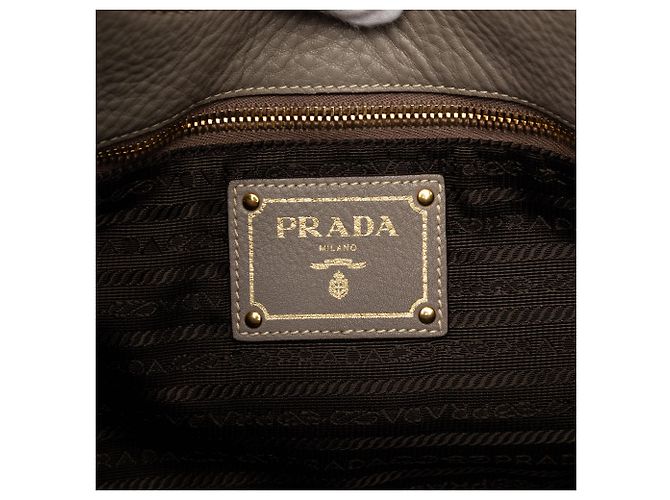 Borsa a tracolla Prada Vitello Daino grigia Grigio - vista 5