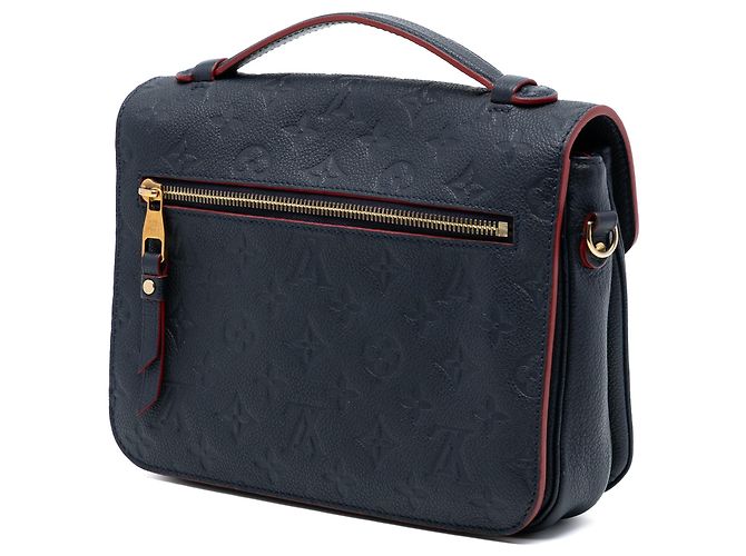 Borsa Satchel Louis Vuitton Monogram Empreinte Pochette Metis blu - vista 2