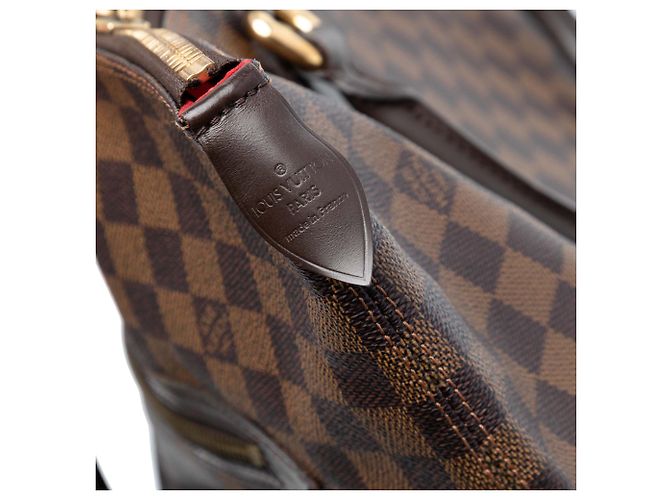 Borsa Tote Louis Vuitton Damier Ebene Saleya GM marrone - vista 5