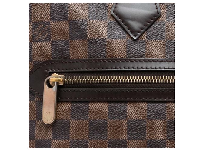 Borsa Tote Louis Vuitton Damier Ebene Saleya GM marrone - vista 6