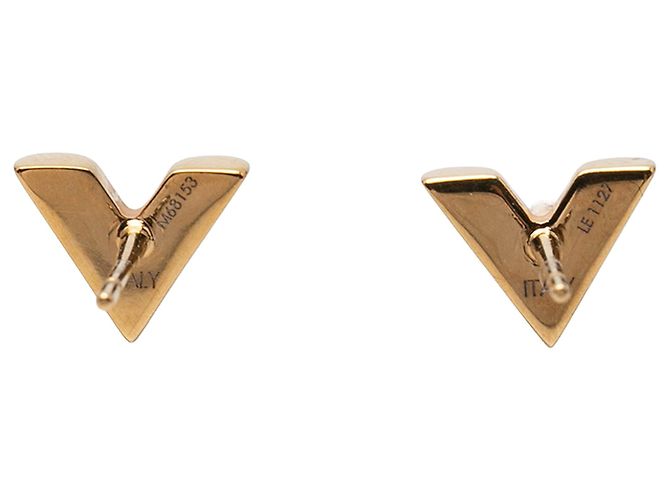 Orecchini Essential V placcati in oro Louis Vuitton Gold D'oro - vista 2