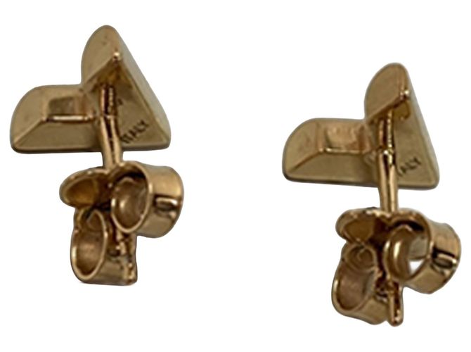 Orecchini Essential V placcati in oro Louis Vuitton Gold D'oro - vista 4
