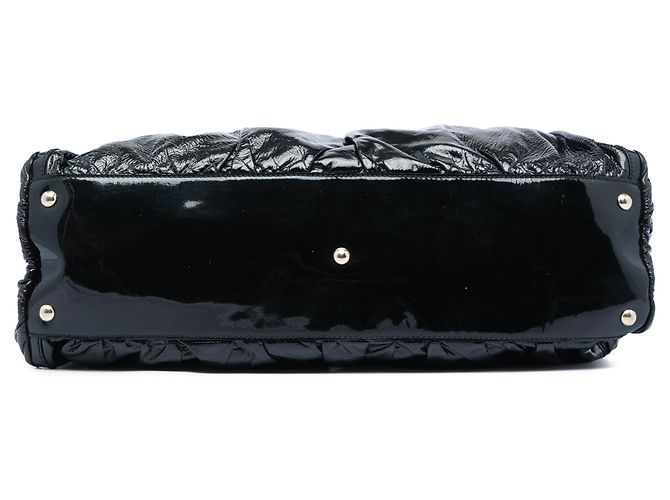 Borsa a tracolla Abbey D Ring in vernice nera Gucci Nero - vista 3