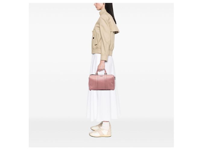 Borsa Gucci Medium Microguccissima rosa - vista 5