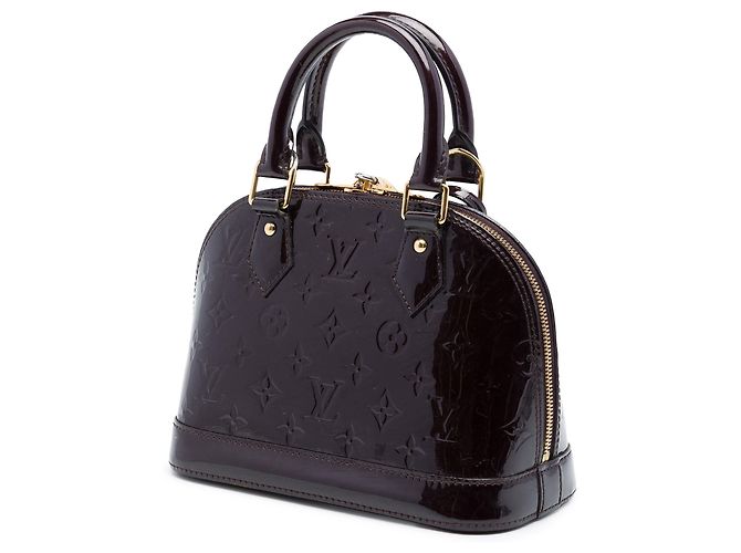Borsa Alma BB Monogram Vernis Louis Vuitton viola Porpora - vista 2