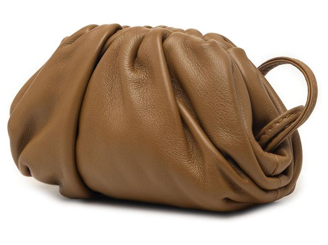 Borsa a tracolla The Extra Mini in agnello marrone Bottega Veneta - vista 2
