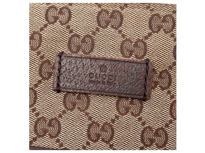 Borsa a tracolla Gucci GG Canvas Web beige - vista 5