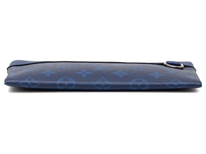 Pochette Louis Vuitton Monogram Taigarama Discovery PM Blue Clutch Bag Azul - vista 3