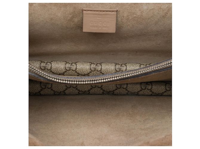 Borsa a tracolla Gucci Medium GG Supreme Dionysus beige - vista 4