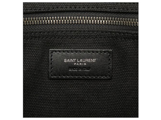 Tote Rive Gauche in tela nera Saint Laurent Large Nero - vista 5