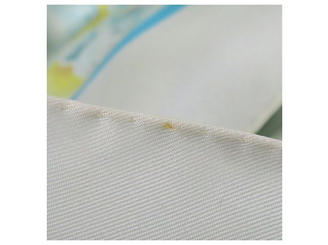 Sciarpa in seta Hermès Au Bord Leau 90 bianca Bianco - vista 5