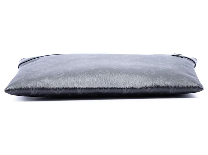 Pochette GM Louis Vuitton Monogram Eclipse Discovery nera - Clutch Nero - vista 3