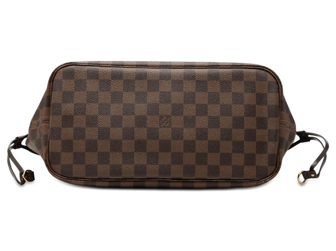 Borsa Tote Neverfull MM in Damier Ebene marrone Louis Vuitton - vista 3