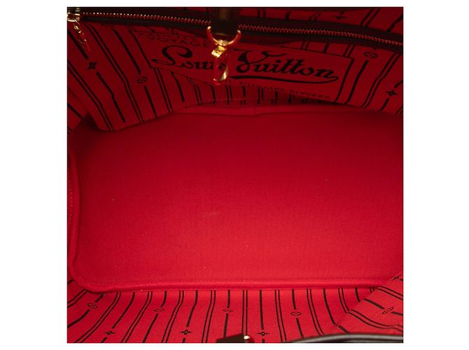 Borsa Tote Neverfull MM in Damier Ebene marrone Louis Vuitton - vista 4