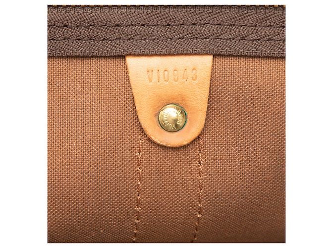 Borsa da viaggio marrone Louis Vuitton Monogram Keepall Bandouliere 50 - vista 5