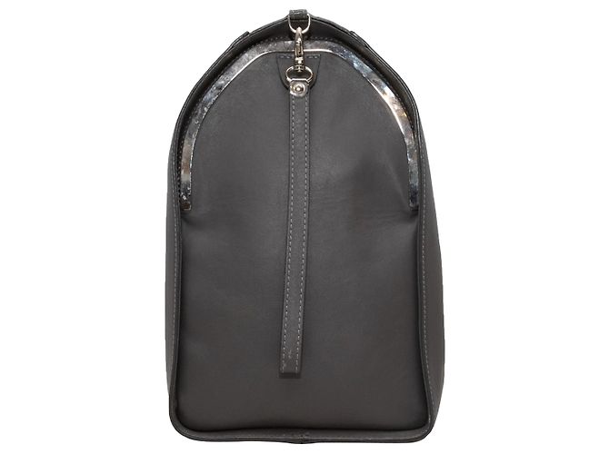Maison Martin Margiela Pochette con zip in pelle grigia Maison Margiela Grigio - vista 4