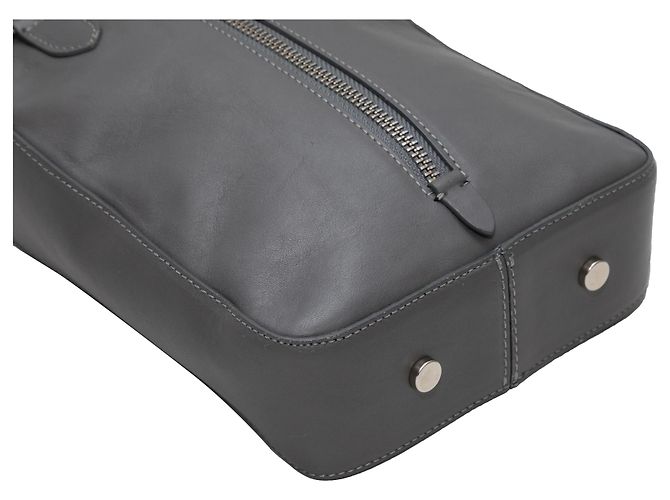 Maison Martin Margiela Pochette con zip in pelle grigia Maison Margiela Grigio - vista 5