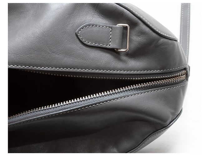 Maison Martin Margiela Pochette con zip in pelle grigia Maison Margiela Grigio - vista 7