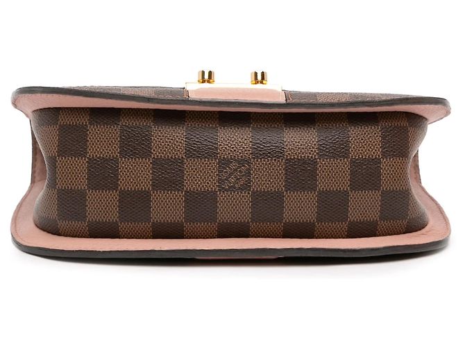 Borsa a tracolla Louis Vuitton Damier Ebene in pelle Taurillon marrone - vista 3