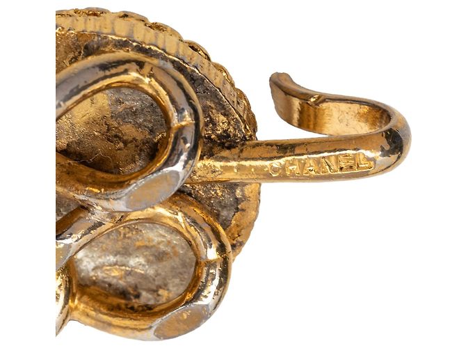 Chanel CC Gürtel mit vergoldetem Medaillon Golden - Ansicht 4