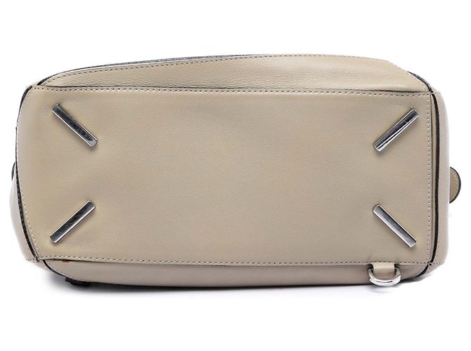 Borsa LOEWE Medium Puzzle in pelle di vitello beige - vista 3