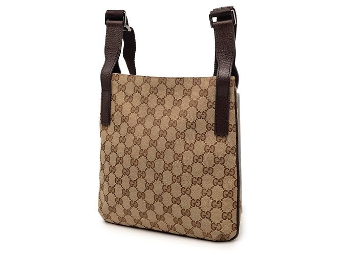 Borsa a tracolla Gucci GG Canvas beige - vista 2