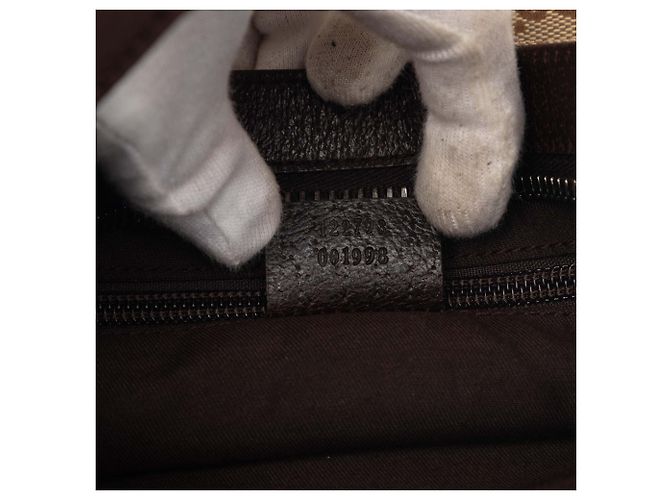 Borsa a tracolla Gucci GG Canvas beige - vista 6