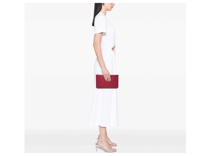 Pochette Epi Neverfull vermelha Louis Vuitton Vermelho - vista 7
