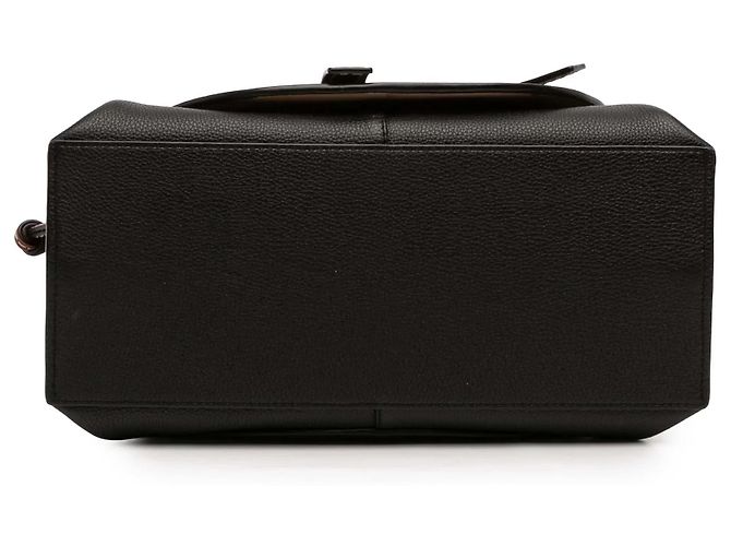 Piccola borsa a mano Gate in pelle nera LOEWE Nero - vista 3