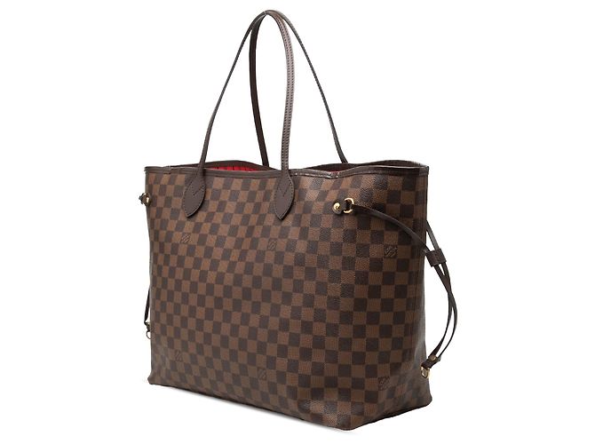 Borsa Tote Neverfull GM in Damier Ebene marrone Louis Vuitton - vista 2