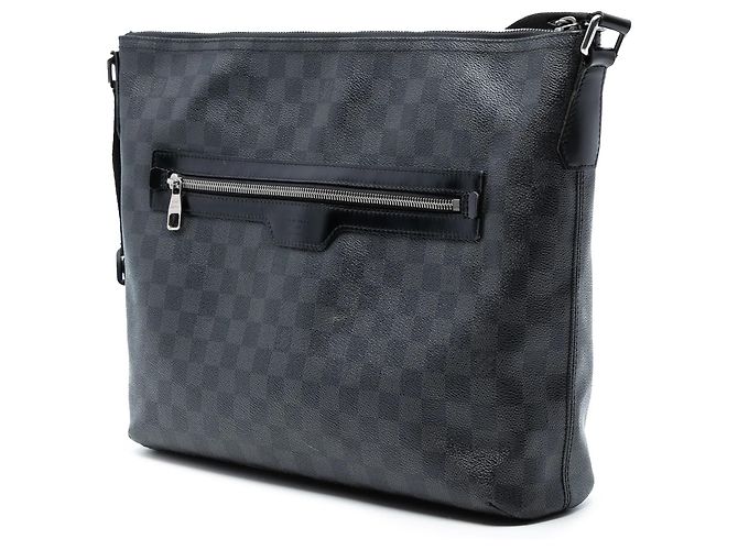 Borsa a tracolla Louis Vuitton Damier Graphite Mick MM nera Nero - vista 2