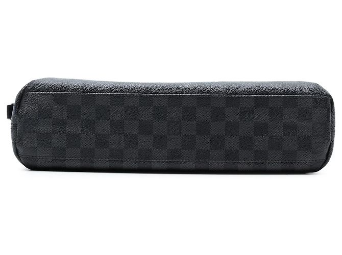 Borsa a tracolla Louis Vuitton Damier Graphite Mick MM nera Nero - vista 3