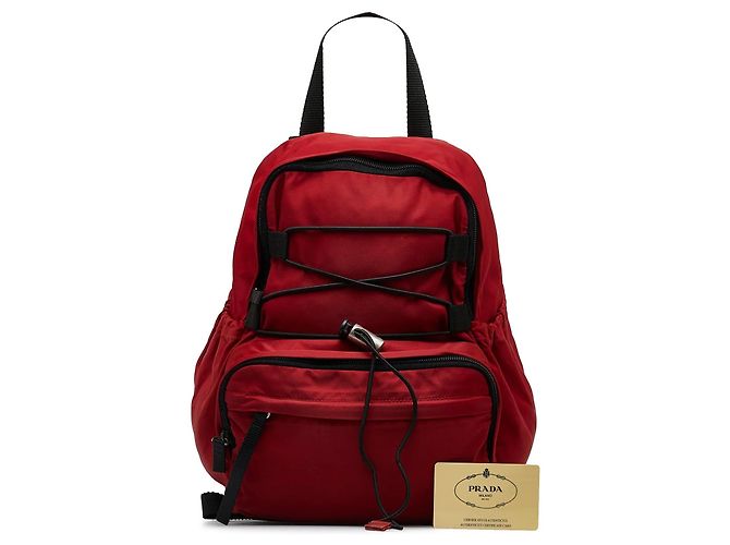 Zaino Prada Tessuto rosso - vista 10