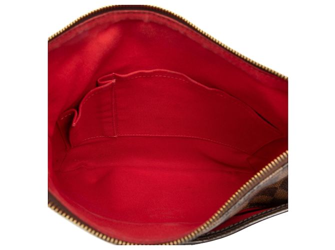 Borsa a tracolla Louis Vuitton Damier Ebene Bloomsbury PM marrone - vista 4