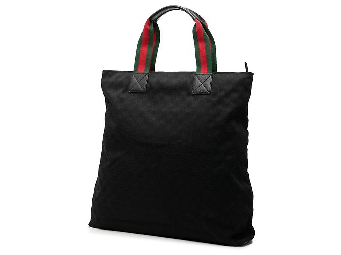 Tote Gucci GG Canvas Web nero - vista 2