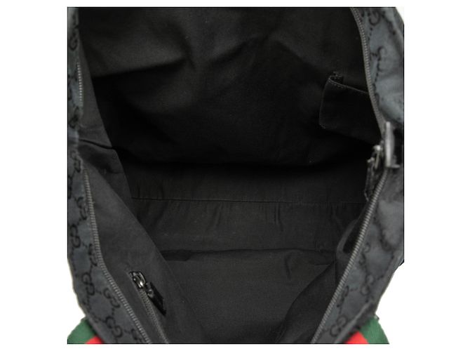 Tote Gucci GG Canvas Web nero - vista 4