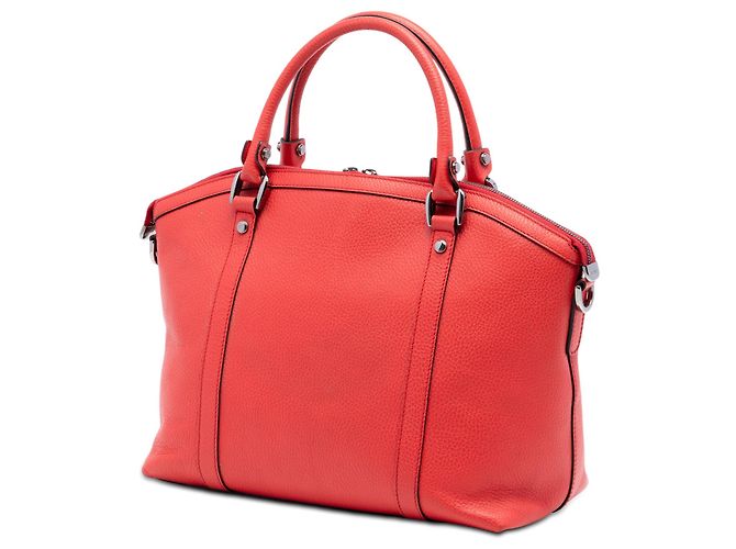 Roter Gucci Leder GG Charm Dome Satchel - Ansicht 2