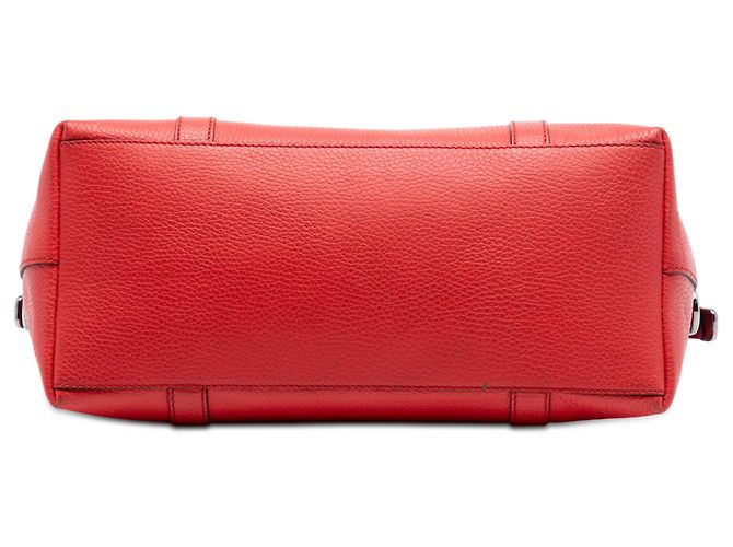 Roter Gucci Leder GG Charm Dome Satchel - Ansicht 3