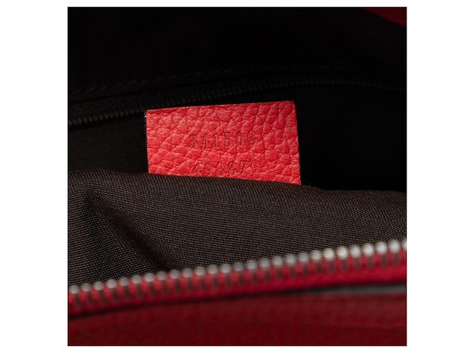 Roter Gucci Leder GG Charm Dome Satchel - Ansicht 6