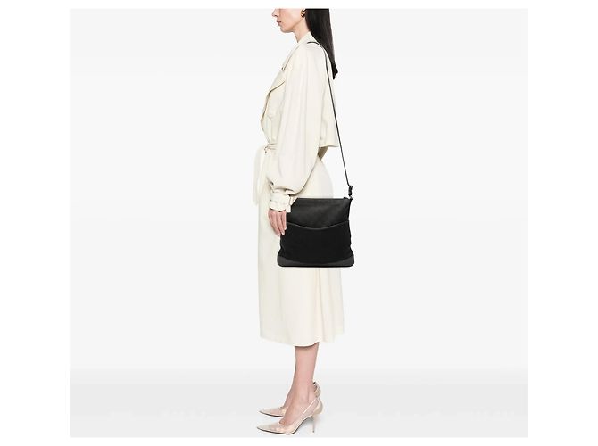 Borsa a tracolla Gucci GG Canvas nera Nero - vista 7