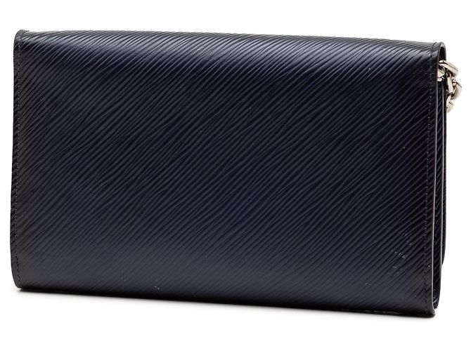 Borsa a tracolla Louis Vuitton Epi Sequin Flames Twist Chain Wallet blu - vista 2