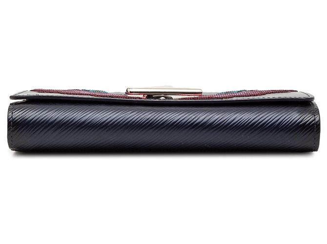 Borsa a tracolla Louis Vuitton Epi Sequin Flames Twist Chain Wallet blu - vista 3